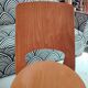 Pair of Scandinavian chairs with round seats, 1950s