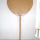 Large-format Uchiwa light fixture designed by Ingo Maurer