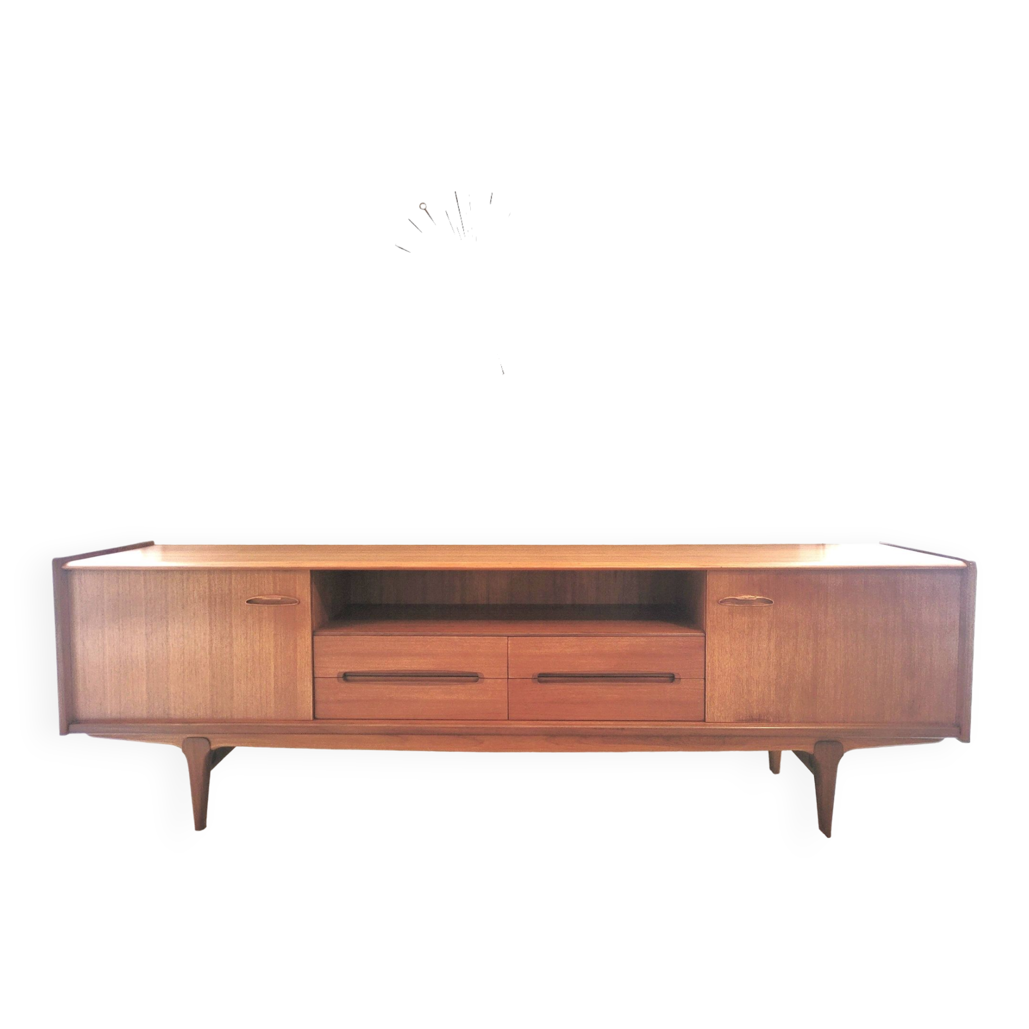 Scandinavian design sideboard in vintage teak