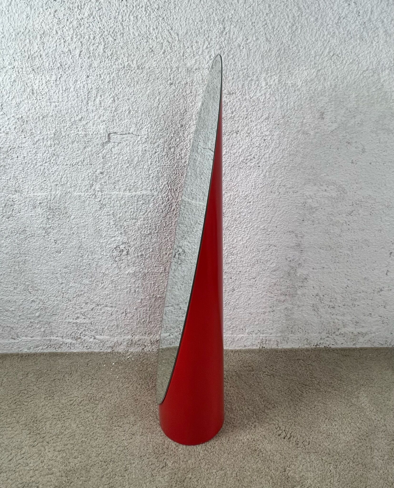 Miroir Lipstick Rodolfo Bonetto - Unghia rouge Olivari - Italie 60s