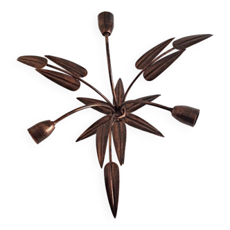 Plafonnier métal en forme de fleur
