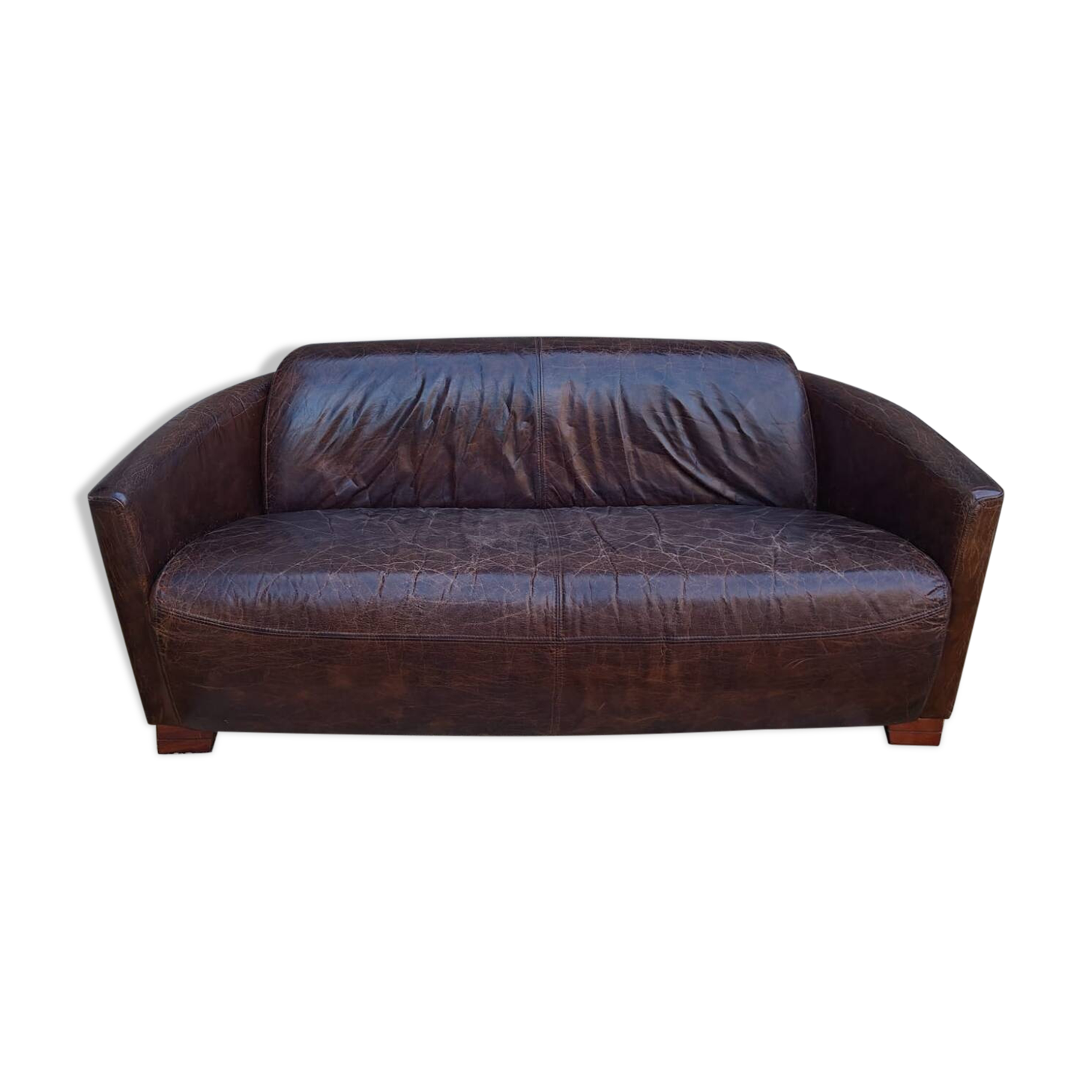 Leather club sofa