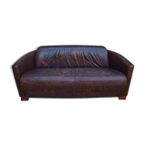 Leather club sofa