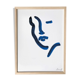 Illustration "Blue Portrait 6"