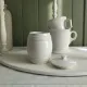 Old covered mustard pot Creil Montereau