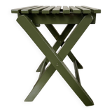 Vintage slatted fishing stool