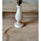 White stone lamp base