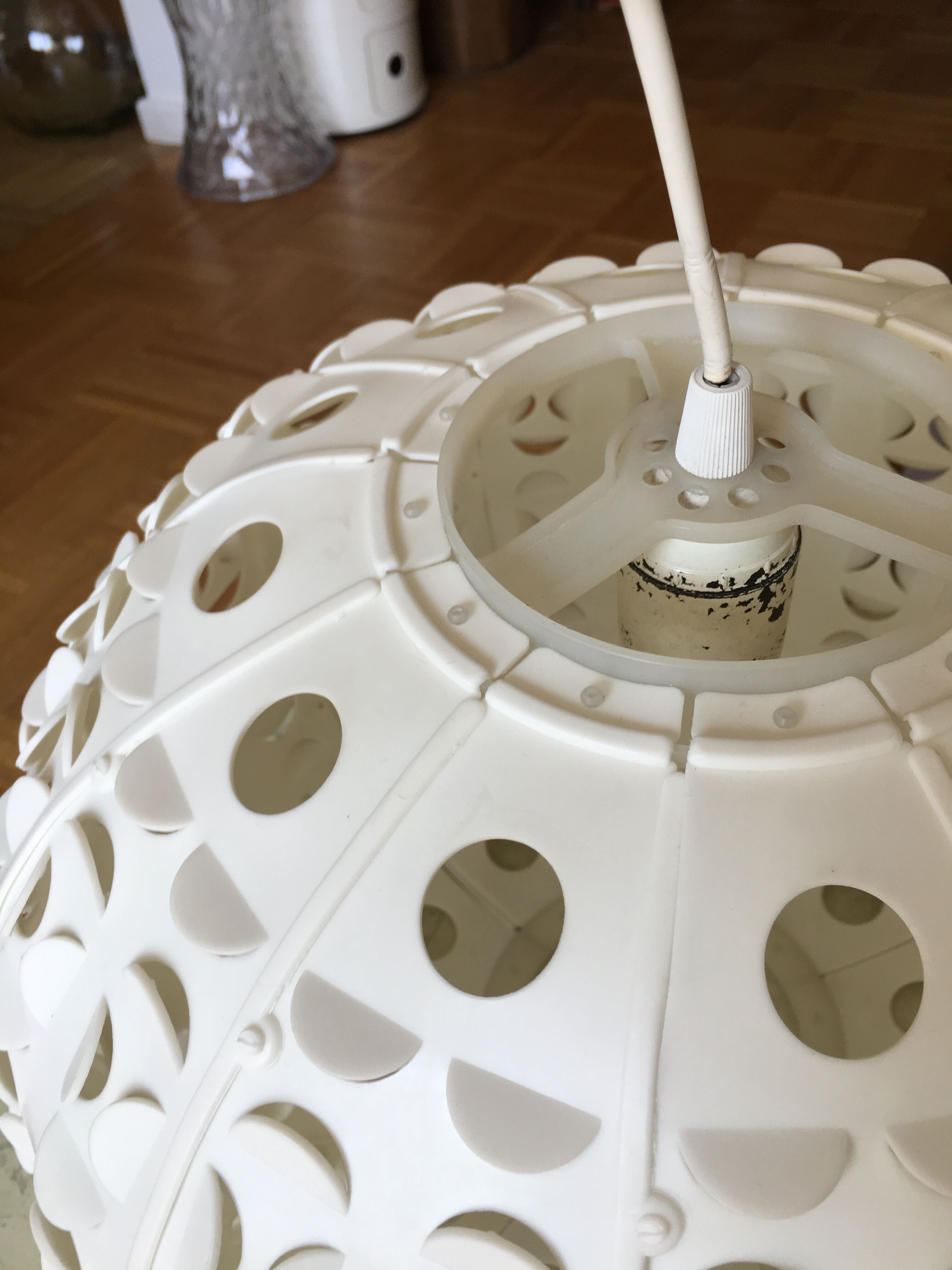 Ball space age hanging lamp 1970