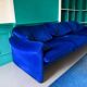 Cassina Maralunga 3-seater – Vico Magistretti – Cobalt blue velvet