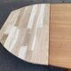 Scandinavian extendable dining table stripped in raw teak 1960 certified NF