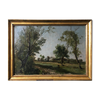 "Animated Country Landscape" full 19th century to restore