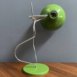Green metal table lamp by Josef Hurka for Lidokov 1960s