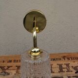 Brass and moulded glass sconce