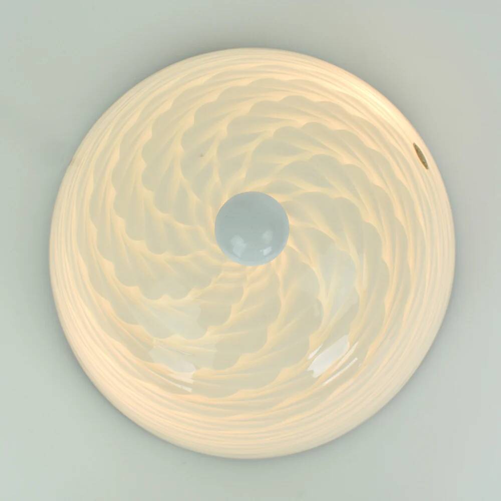 Vintage Artigianato Muranese Murano Flush Mount Ceiling Light