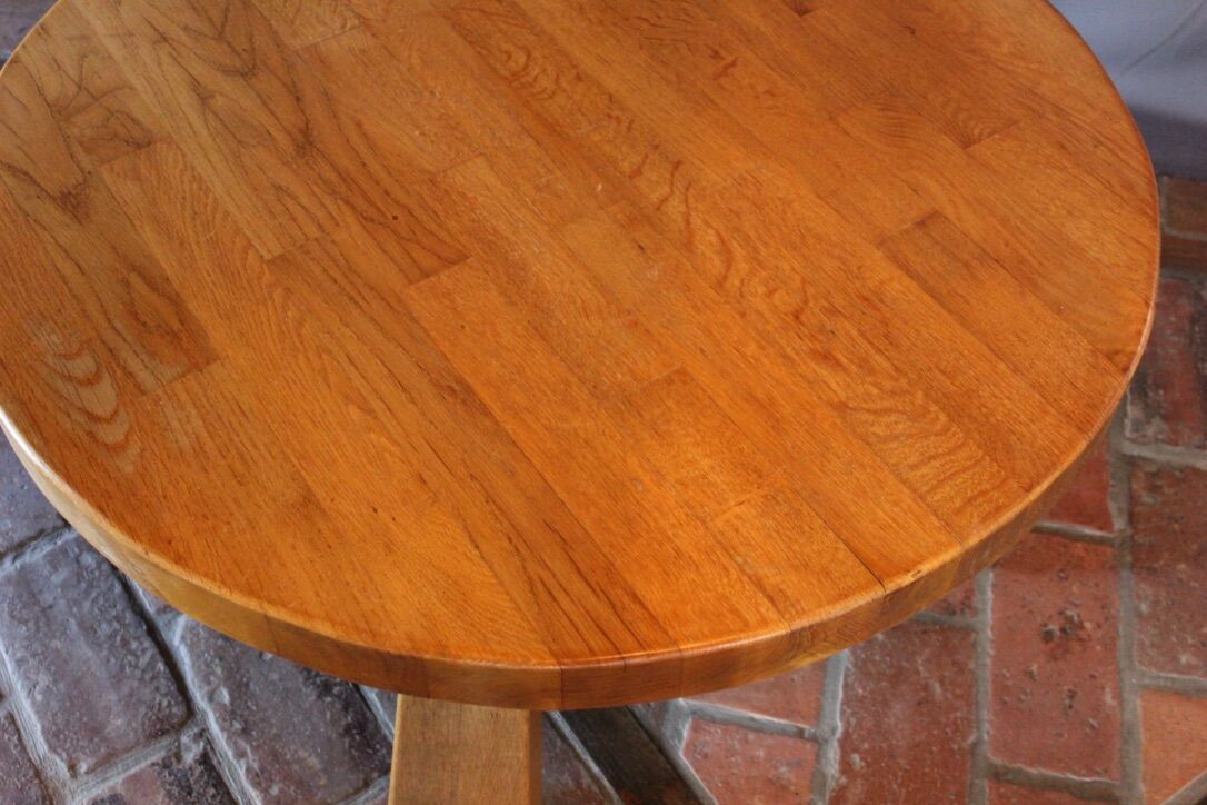 Brutalist round coffee table