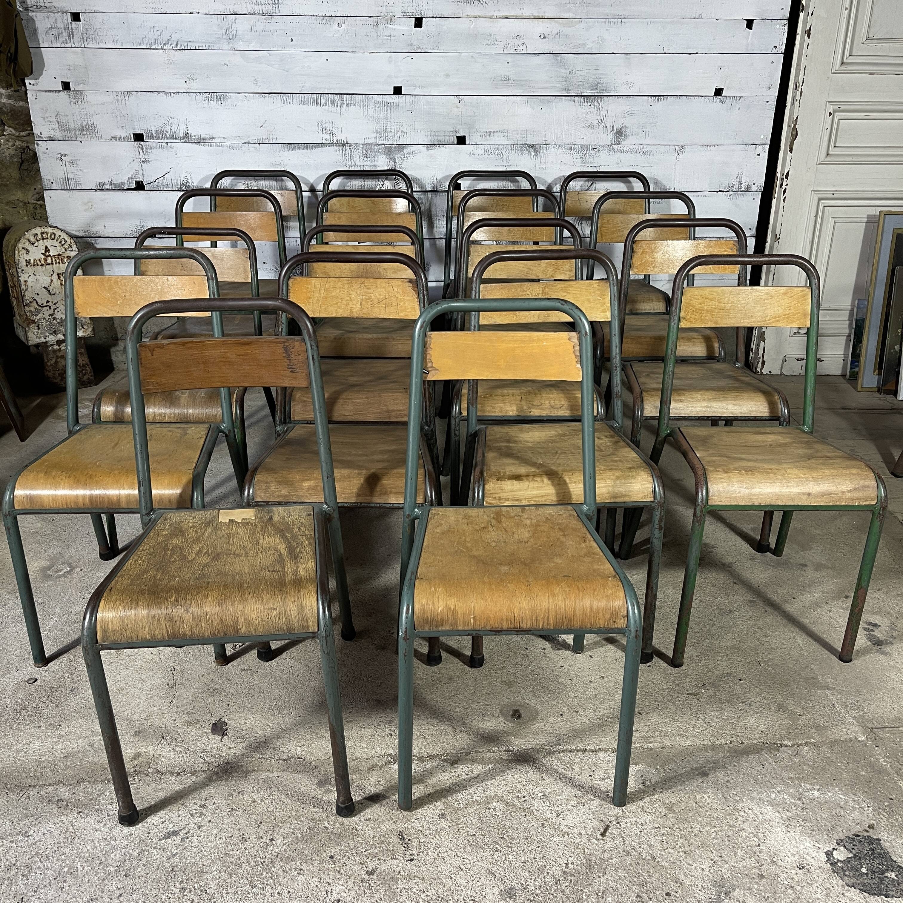 Set of 18 stella school chairs