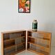 Pair of Mid-Century Oak School Bookcases