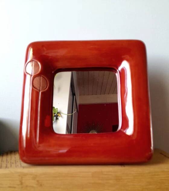 Glazed Ceramic Mirror