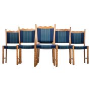 Dining Chairs in Oak by Hennnig Kjærnulf, 1960s, Set of 6
