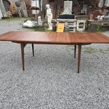 Scandinavian extendable table from the 60s in teak, 250cm L
