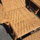 Rattan garden deckchair half XXth