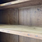 Large row of solid oak loom sliding doors