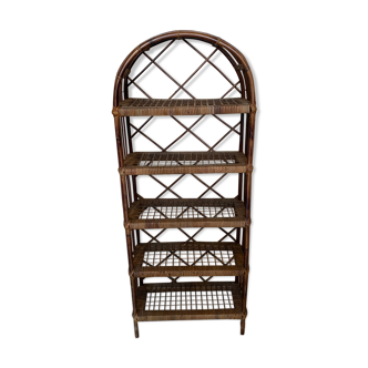 Rattan shelf