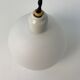 Pair of old pendant lamps in vintage opaline 14cm