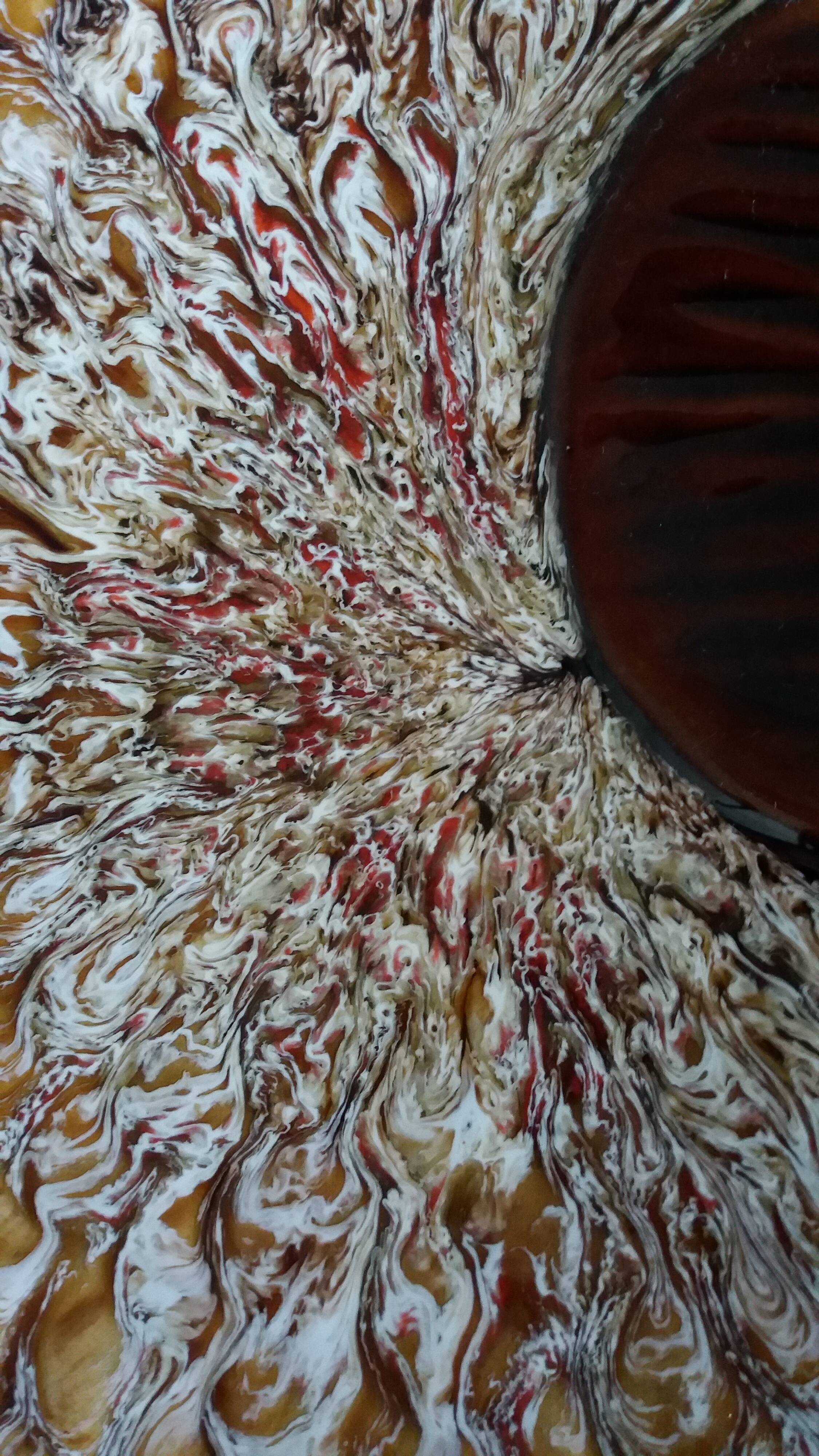 Zoomorphic fish-shaped slipcase in slipware, Vallauris