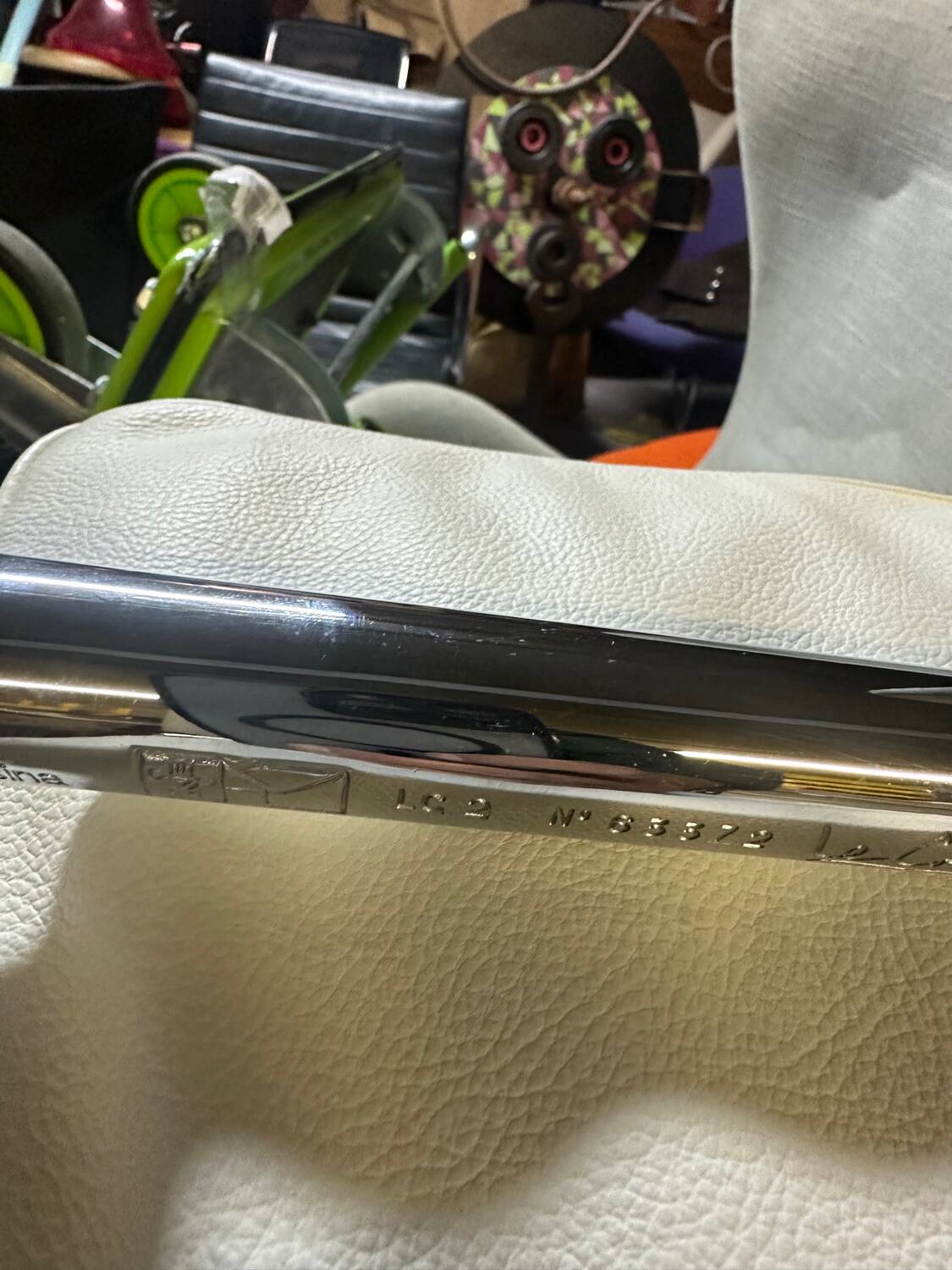 LC2 Le Corbusier armchair, Cassina edition