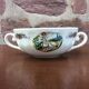 Rare set of 12 bowls with 2 handles Obernai Sarreguemines Lux