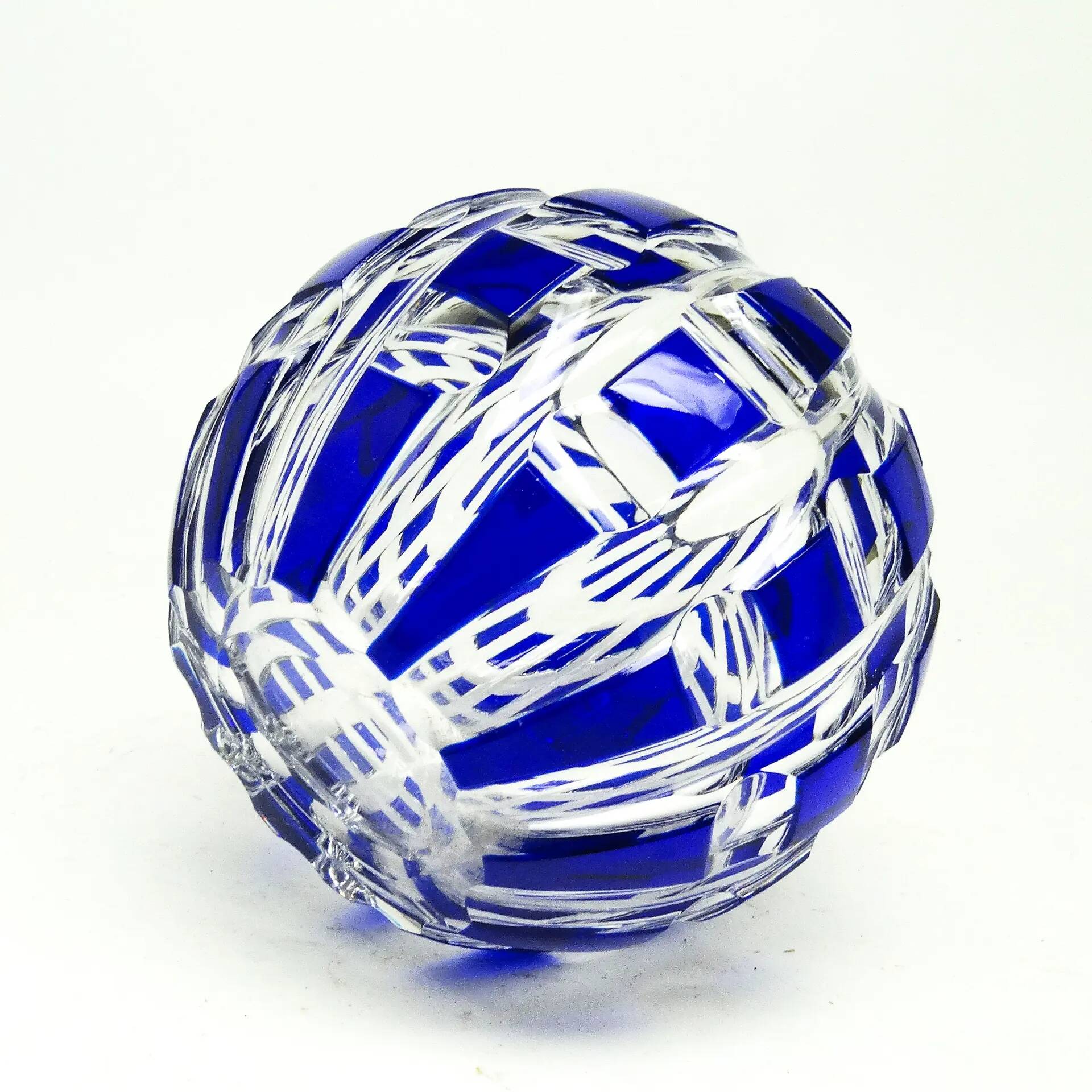 Mid-century modern vase, cobalt glass, Germany, 1950s