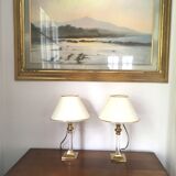 Pair of bedside lamps 80s
