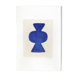 Abstract illustration M706 Klein blue signed eawy
