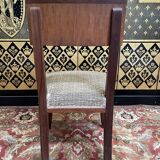 Set of 6 Art Deco chairs - 1950 in mahogany