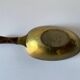 Decorative brass bowl with wooden handle, 1970s, Turin, Italy.