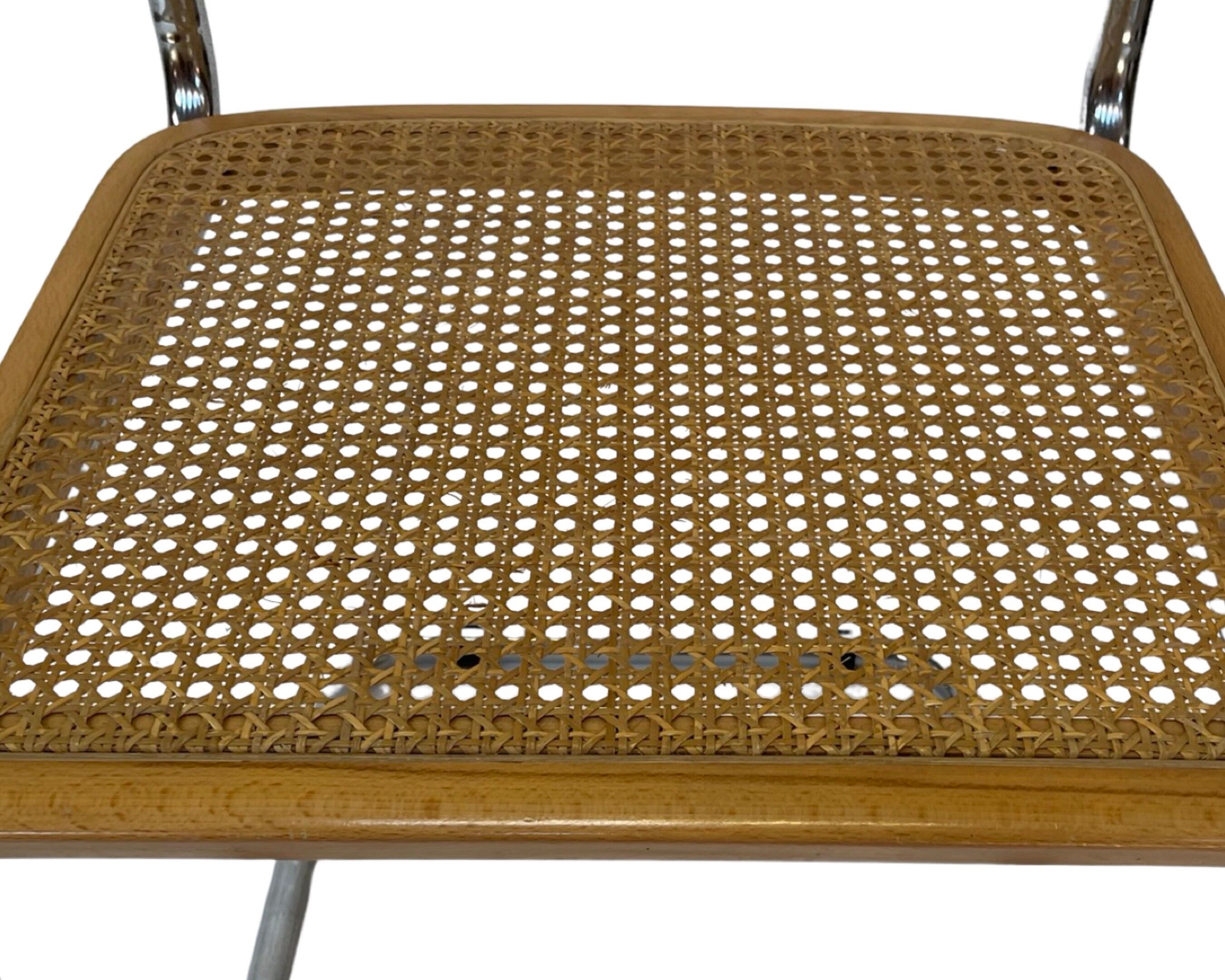 Cesca design chair b32 model in chrome