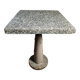 Table de bistrot de jardin industrielle avec plateau en terrazzo, France, milieu du XXe siècle