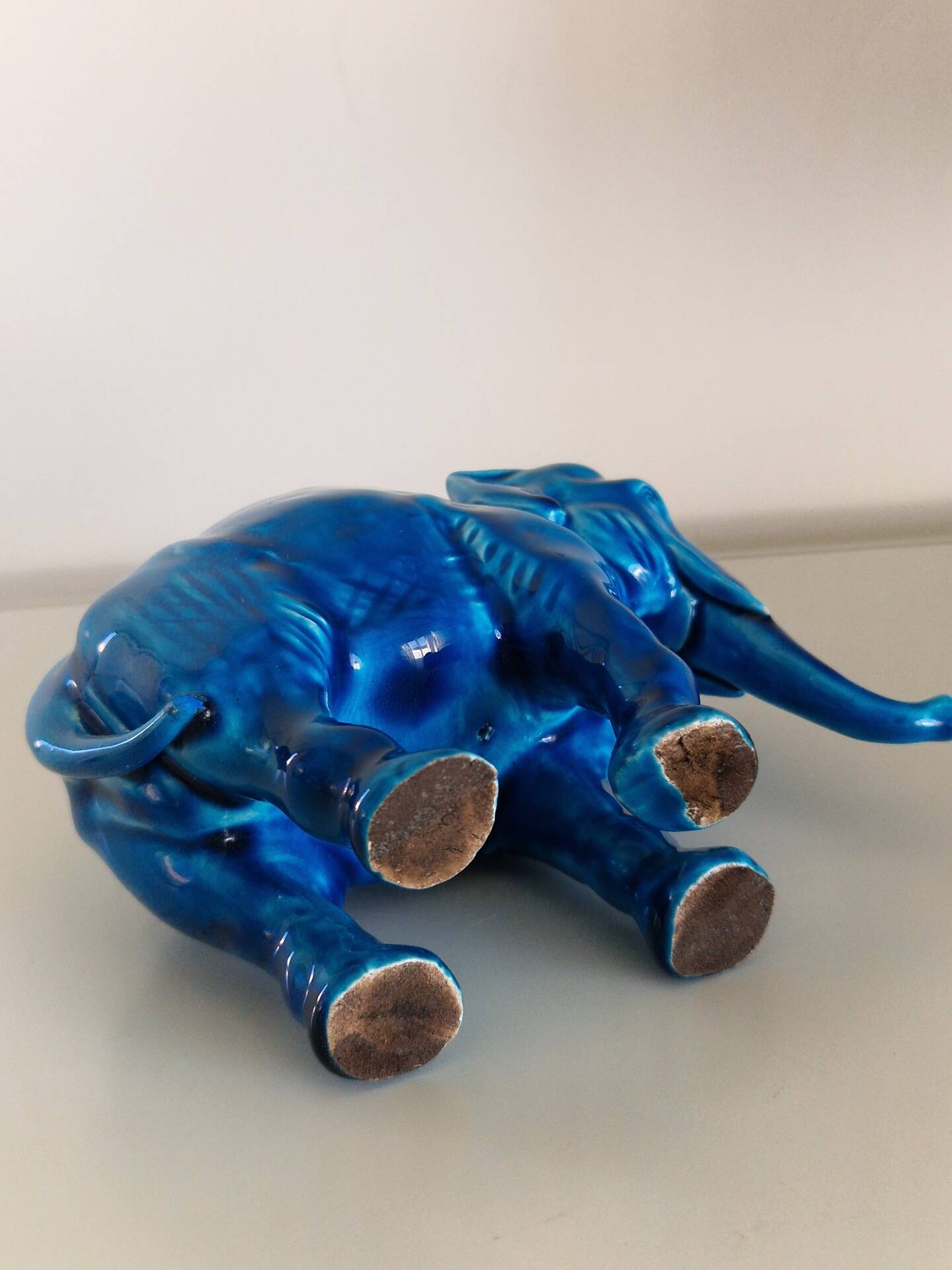 Art Deco elephant statue in ceramic by Paul Milet.