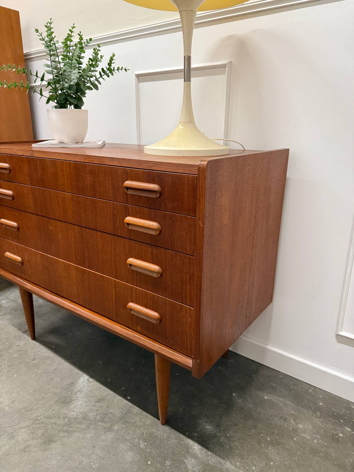 Scandinavian teak chest of drawers