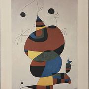 Joan Miró lithograph Woman bird star (Homage to Pablo Picasso 1966) Miro