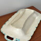 Vintage asparagus dish in faience barbotine – Large serving platter