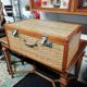 Wicker trunk braided lock and handle