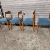 Vintage Scandinavian teak chairs 1960