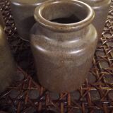 5 pots à épices en grès