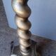 Lampadaire bois sculpté argenté epoque 1940