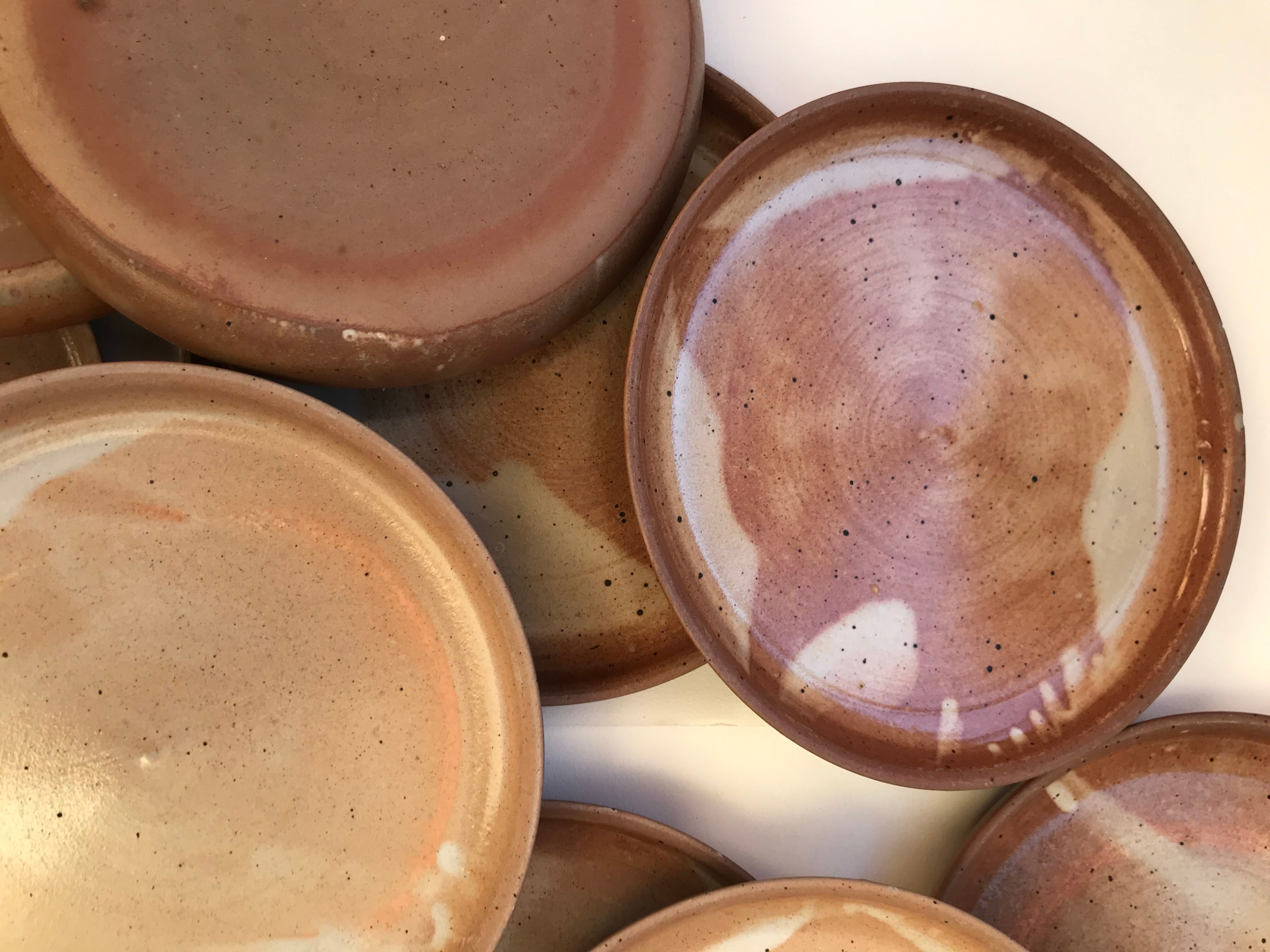 11 vintage sandstone plates