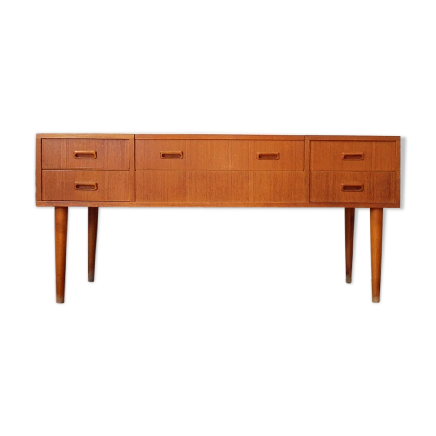 Vintage teak dressing table with mirror