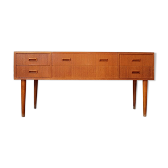 Vintage teak dressing table with mirror