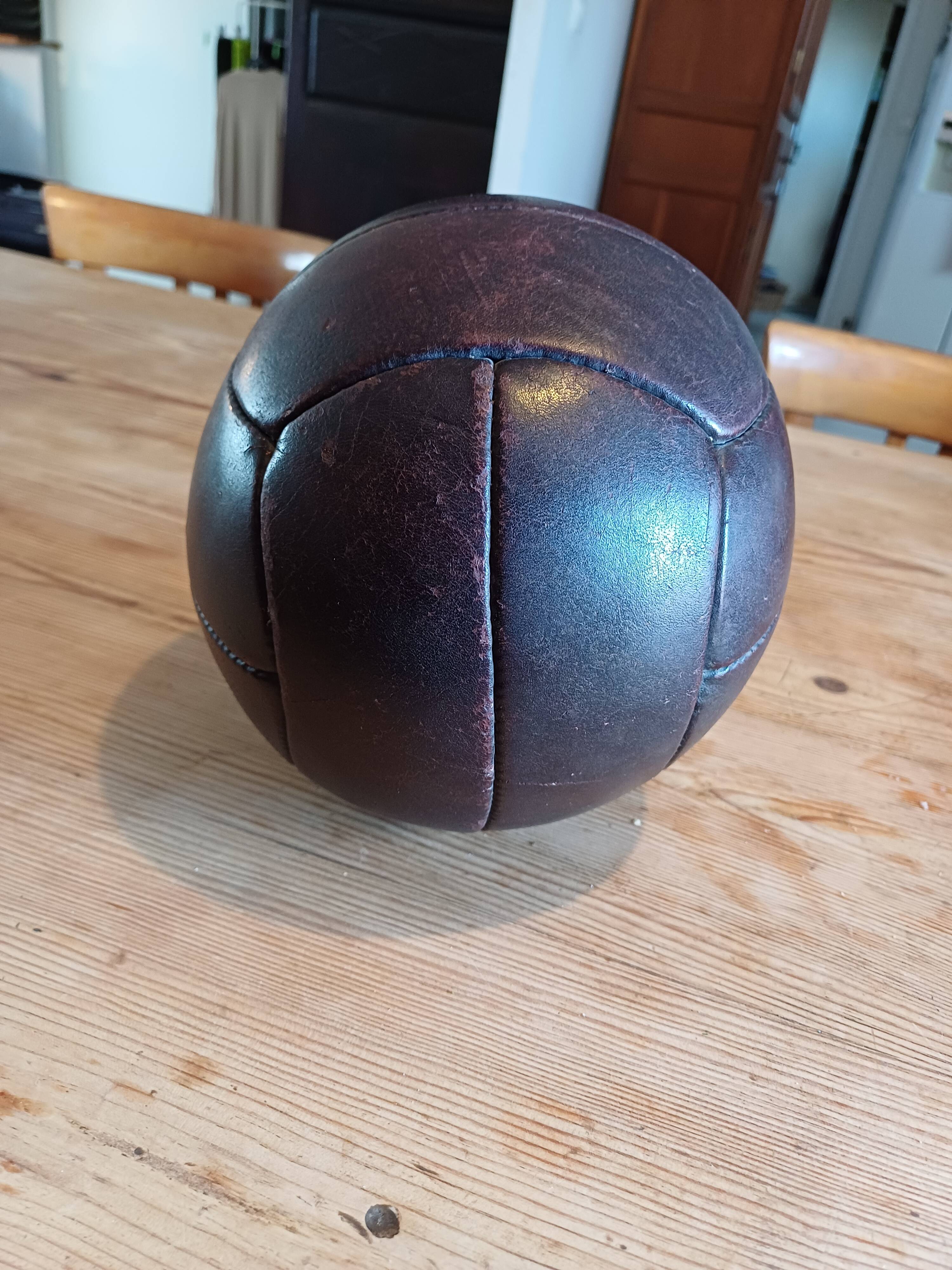 Old leather football